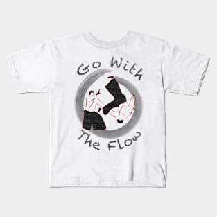 Aikido - Go With The Flow Kids T-Shirt